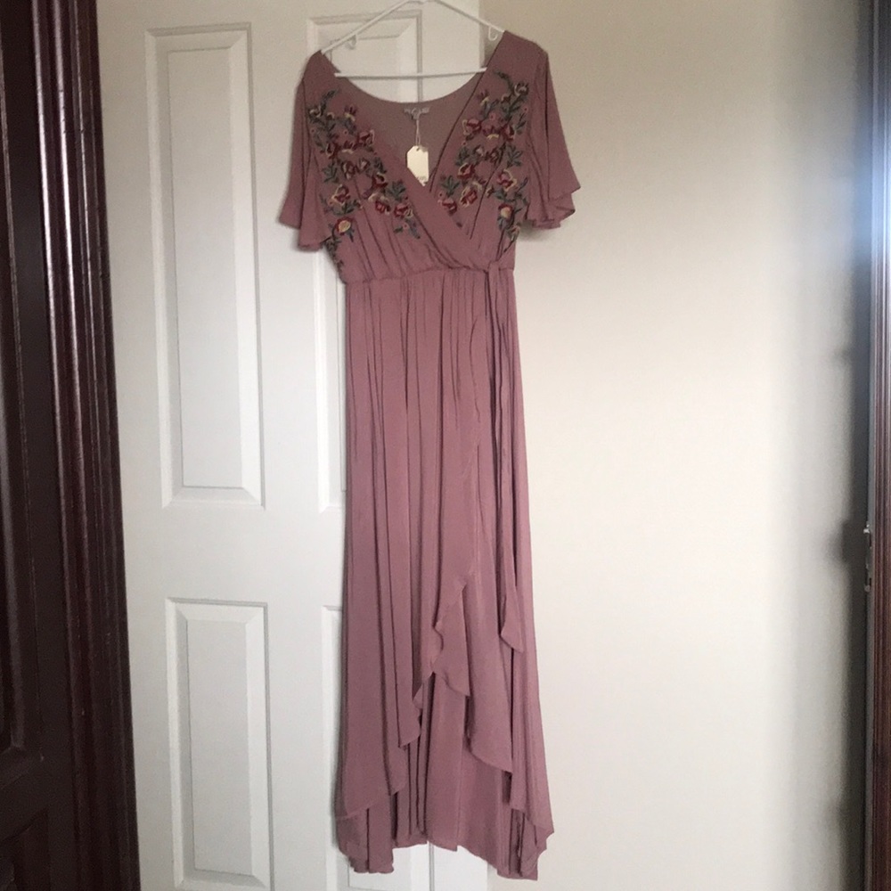 Embroidered Maxi Dress